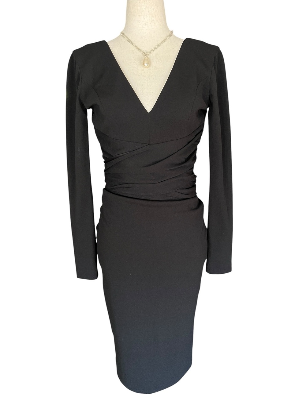 Dress the Population Women's Drew Long Sleeve Dress